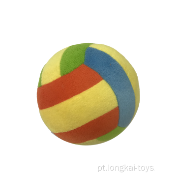 Bola de pelúcia colorida com sino